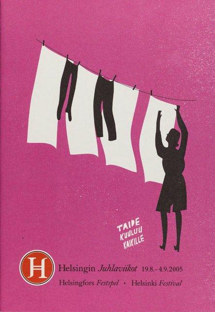 Programme pour « Nefés » de Pina Bausch avec Tanztheater Wuppertal à Helsinki, 3 sept. 2005 – 4 sept. 2005