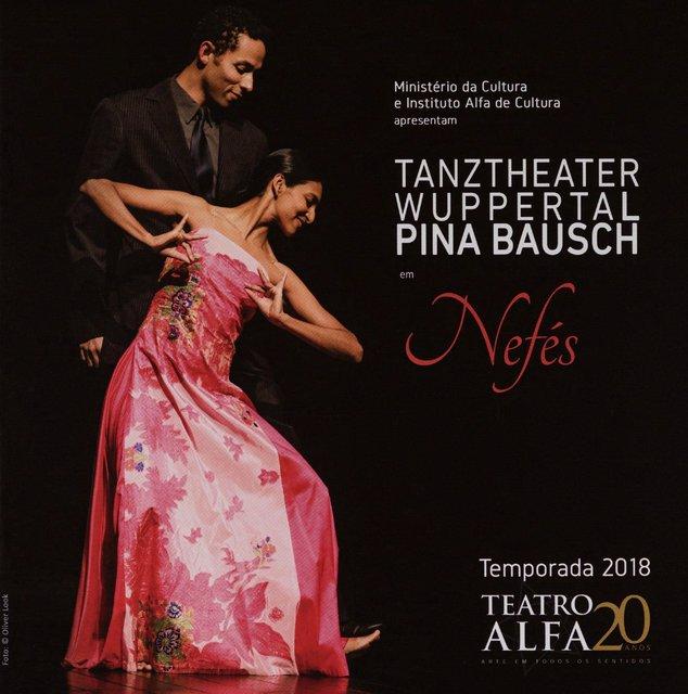Programme pour « Nefés » de Pina Bausch avec Tanztheater Wuppertal à São Paulo, 29 nov. 2018 – 2 déc. 2018