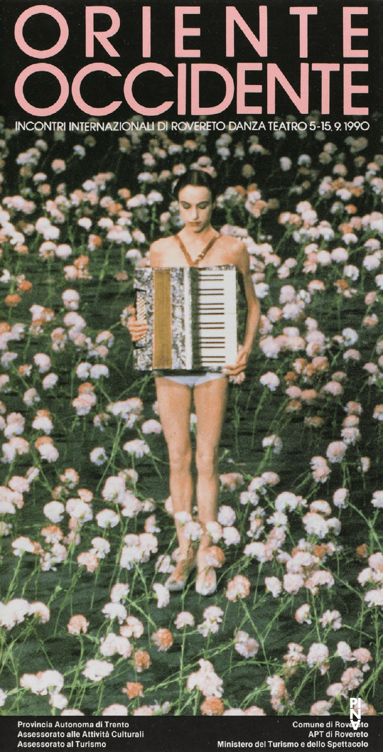 Spielplan zu „Nelken“ von Pina Bausch mit Tanztheater Wuppertal in Rovereto, 14.09.1990–15.09.1990