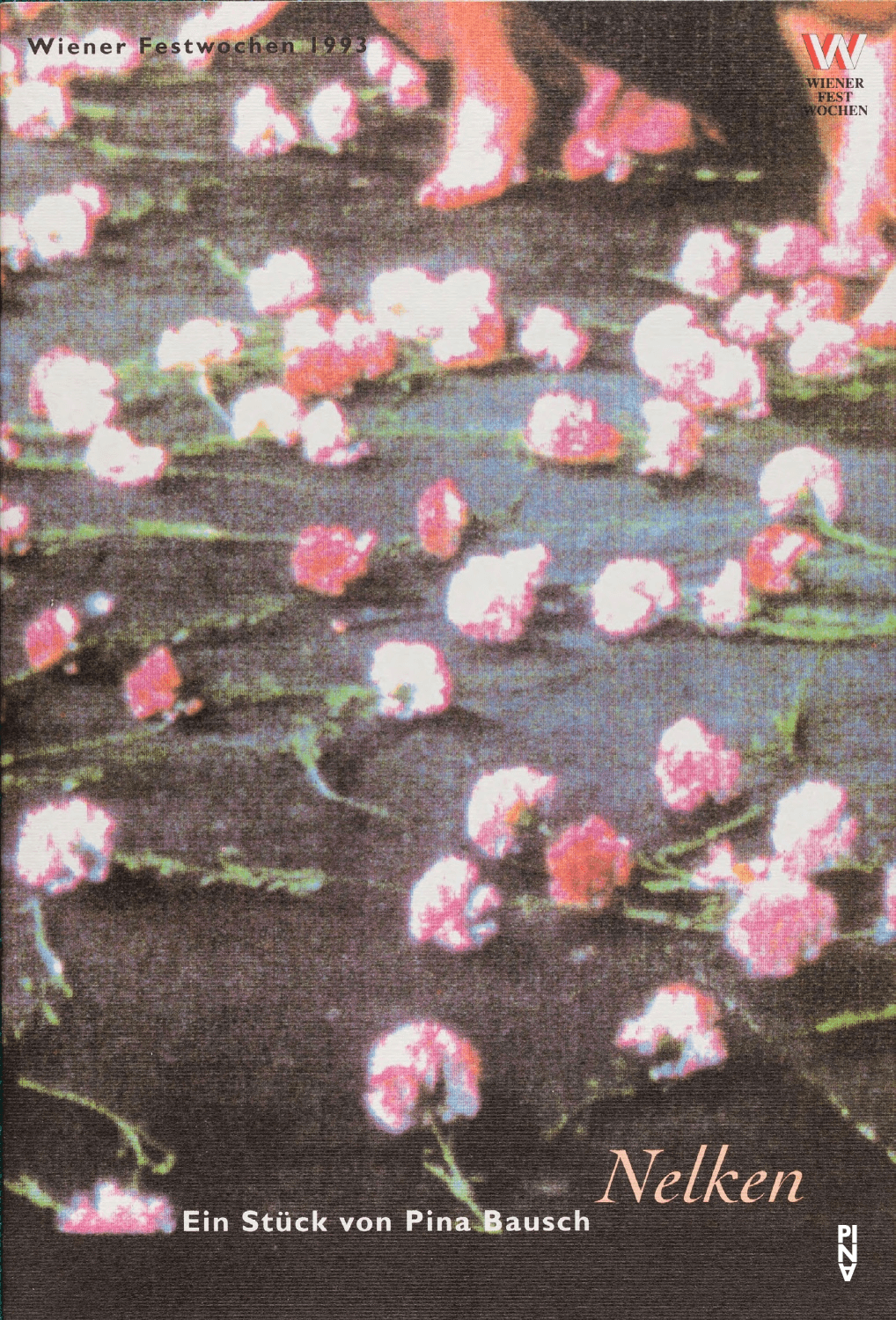 Programme pour « Nelken (Les œillets) » de Pina Bausch avec Tanztheater Wuppertal à Vienne, 29 mai 1993 – 31 mai 1993