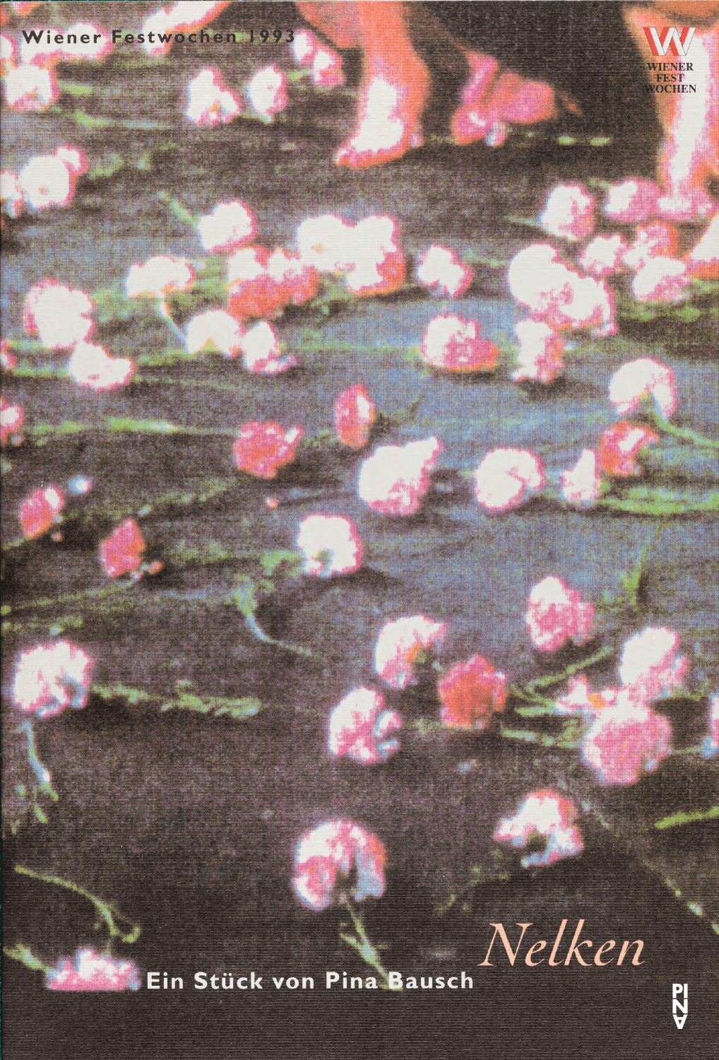 Booklet for “Nelken (Carnations)” by Pina Bausch with Tanztheater Wuppertal in in Vienna, 05/29/1993 – 05/31/1993