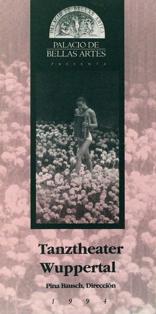 Booklet for “Nelken (Carnations)” by Pina Bausch with Tanztheater Wuppertal in in Mexico City, 10/07/1994 – 10/09/1994