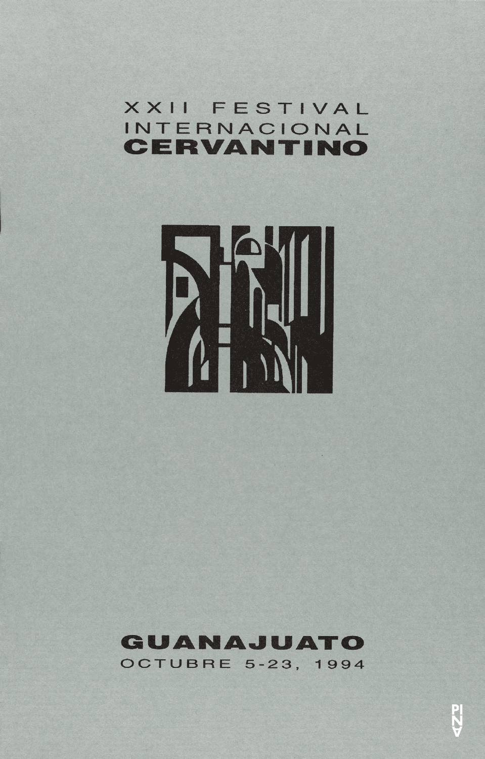 Programmheft zu „Nelken“ von Pina Bausch mit Tanztheater Wuppertal in Guanajuato, 13.10.1994–15.10.1994