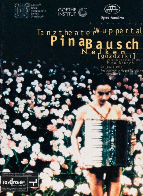Booklet for “Nelken (Carnations)” by Pina Bausch with Tanztheater Wuppertal in in Warsaw, 11/14/1998 – 11/15/1998