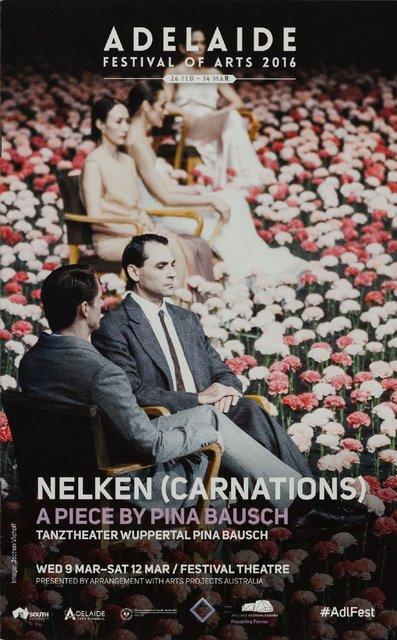 Programmheft zu „Nelken“ von Pina Bausch mit Tanztheater Wuppertal in Adelaide, 09.03.2016–12.03.2016