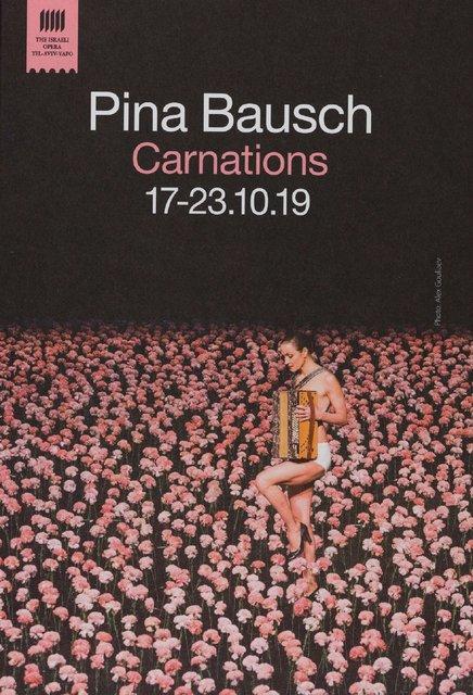Programme pour « Nelken (Les œillets) » de Pina Bausch avec Tanztheater Wuppertal à Tel Aviv, 17 oct. 2019 – 23 oct. 2019