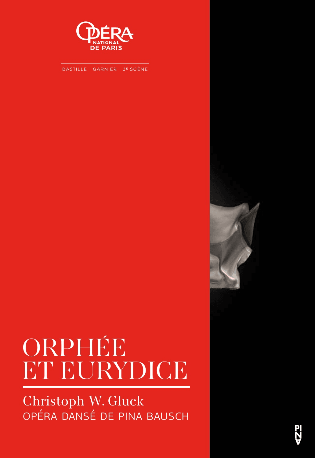 Programmheft zu „Orpheus und Eurydike“ von Pina Bausch in Paris, 24.03.2018–06.04.2018