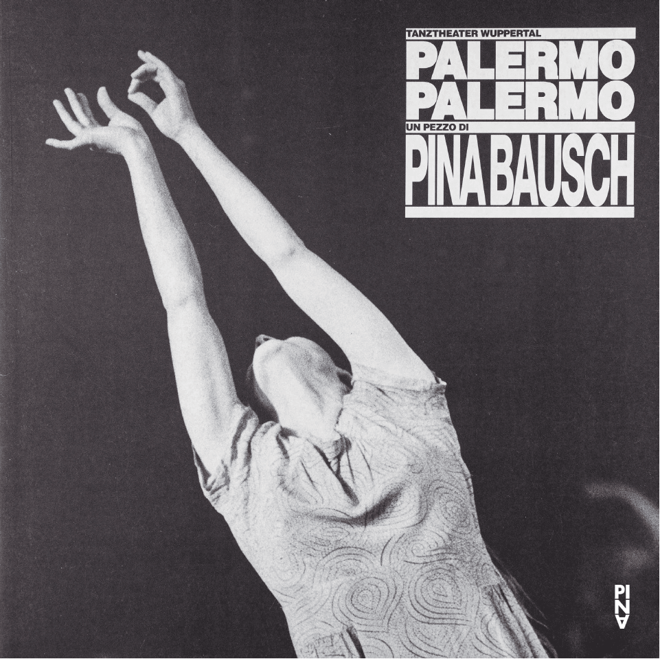 Programmheft zu „Palermo Palermo“ von Pina Bausch mit Tanztheater Wuppertal in Mailand, 04.10.1990–07.10.1990