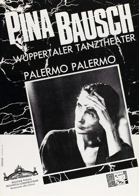 Programme pour « Palermo Palermo » de Pina Bausch à Bari, 12 oct. 1990 – 14 oct. 1990