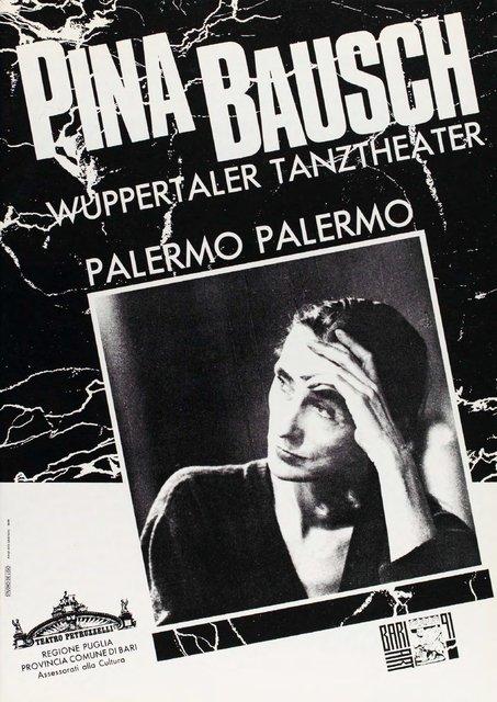 Programme pour « Palermo Palermo » de Pina Bausch avec Tanztheater Wuppertal à Bari, 12 oct. 1990 – 14 oct. 1990