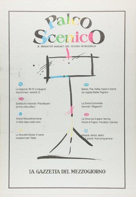 Journal quotidien pour « Palermo Palermo » de Pina Bausch avec Tanztheater Wuppertal à Bari, 12 oct. 1990 – 14 oct. 1990