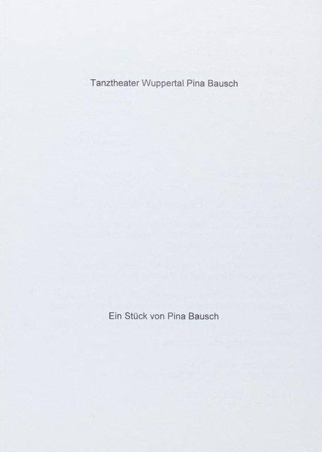 Evening leaflet for “Ten Chi” by Pina Bausch with Tanztheater Wuppertal in in Wuppertal, May 8, 2004