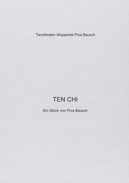 Evening leaflet for “Ten Chi” by Pina Bausch with Tanztheater Wuppertal in in Wuppertal, 10/27/2005 – 10/30/2005