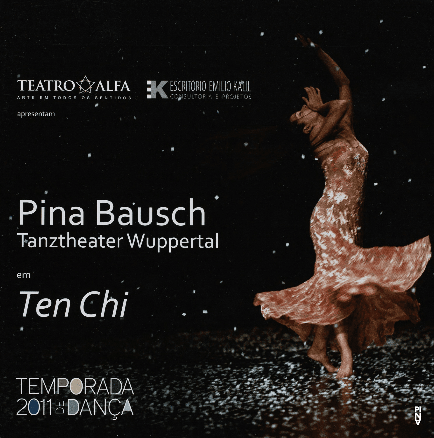 Programme pour « Ten Chi » de Pina Bausch avec Tanztheater Wuppertal à São Paulo, 14 avr. 2011 – 19 avr. 2011