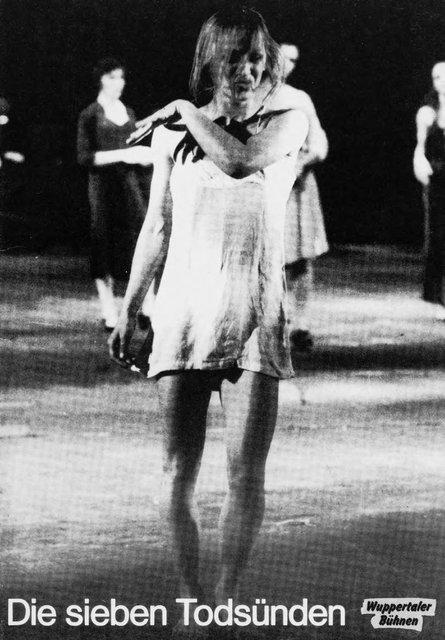 Programmheft zu „Die sieben Todsünden“ von Pina Bausch mit Tanztheater Wuppertal in Wuppertal, 14.01.1995–25.01.1995