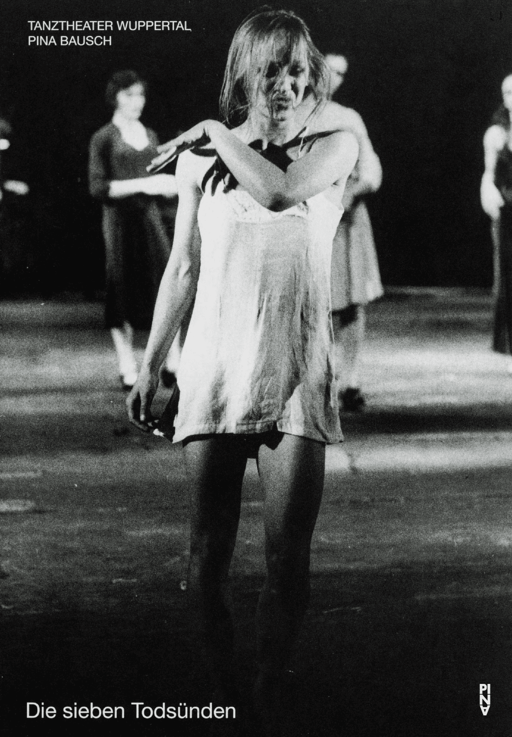 Programme pour « Les Sept Péchés capitaux » de Pina Bausch avec Tanztheater Wuppertal à Wuppertal, 14 déc. 2001 – 16 déc. 2001