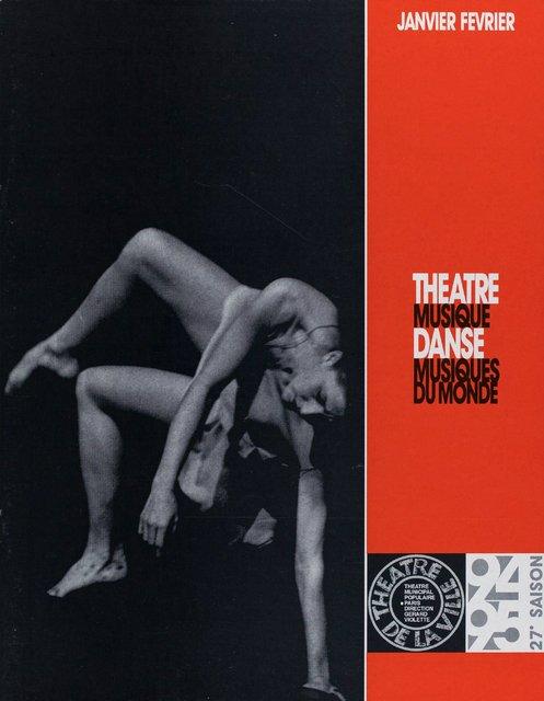 Short term programme for “Ein Trauerspiel” by Pina Bausch with Tanztheater Wuppertal in in Paris, 02/08/1995 – 02/19/1995
