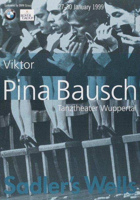Booklet for “Viktor” by Pina Bausch with Tanztheater Wuppertal in in London, 01/27/1999 – 01/30/1999