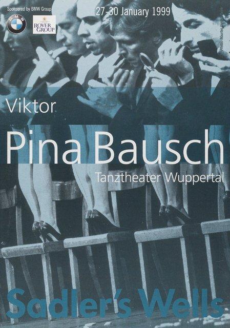 Programme pour « Viktor » de Pina Bausch avec Tanztheater Wuppertal à Londres, 27 jan. 1999 – 30 jan. 1999