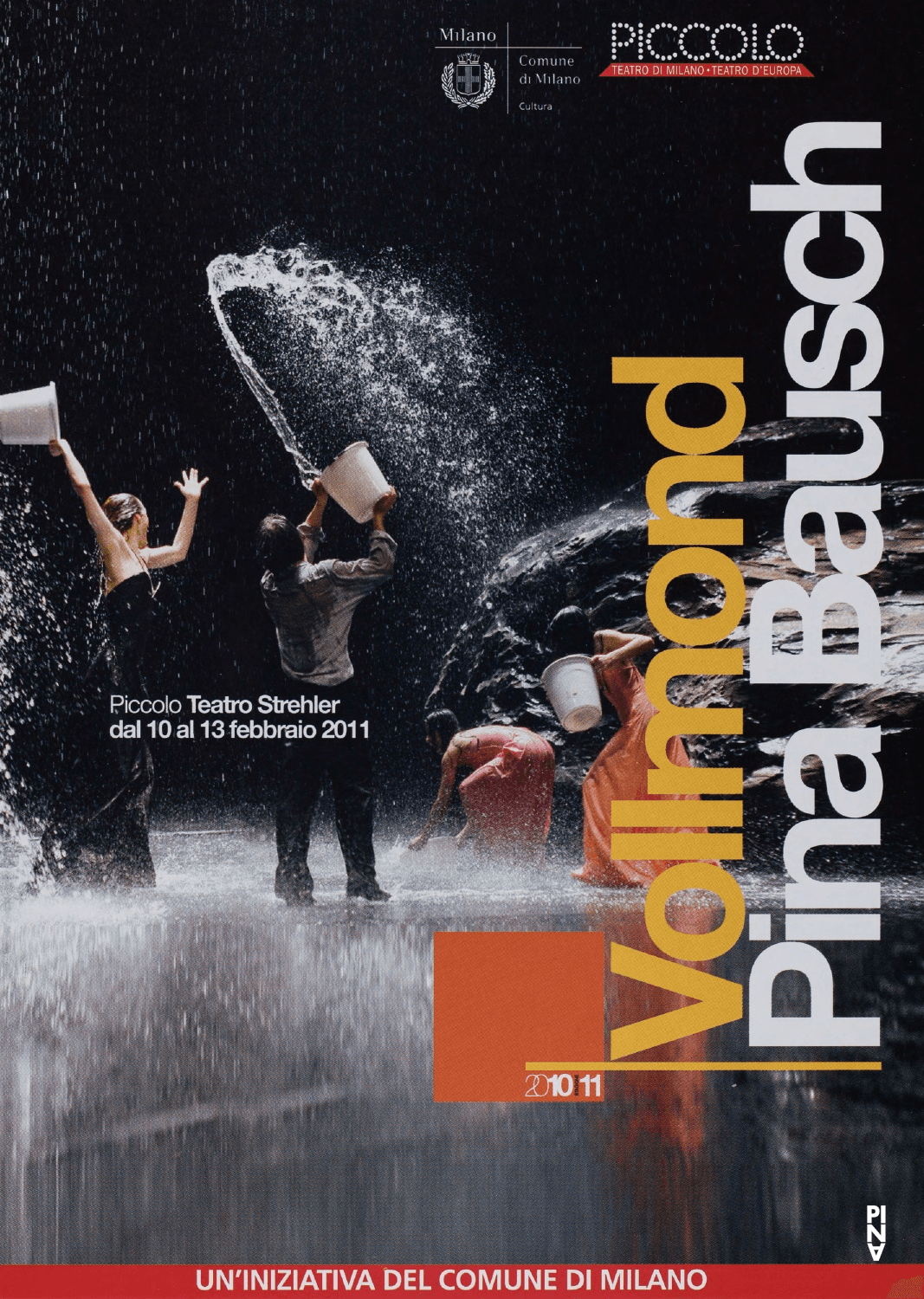Booklet for “Vollmond (Full Moon)” by Pina Bausch with Tanztheater Wuppertal in in Milan, 02/10/2011 – 02/13/2011
