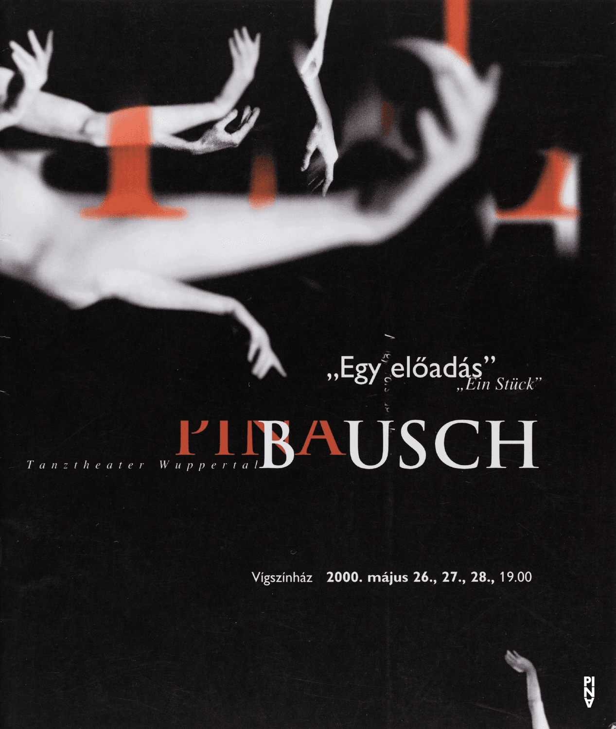 Booklet for “Wiesenland” by Pina Bausch with Tanztheater Wuppertal in in Budapest, 05/26/2000 – 05/28/2000