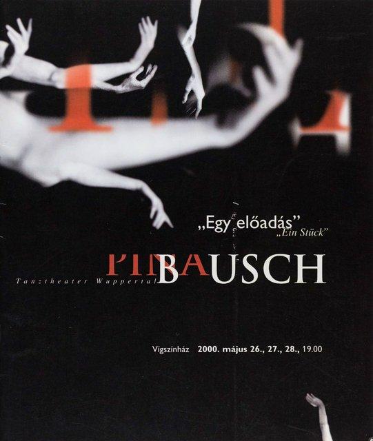 Programme pour « Wiesenland (Terre verte) » de Pina Bausch avec Tanztheater Wuppertal à Budapest, 26 mai 2000 – 28 mai 2000