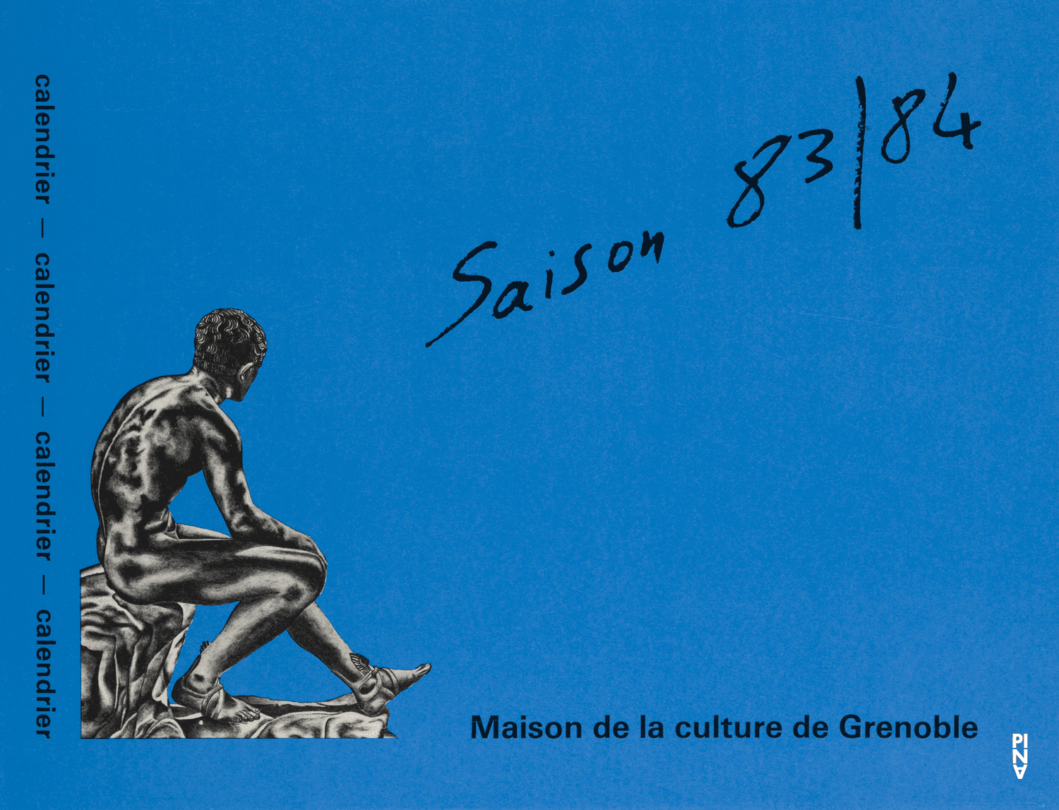Programme de la saison pour « Komm tanz mit mir » de Pina Bausch avec Tanztheater Wuppertal à Grenoble, 9 fév. 1984 – 11 fév. 1984