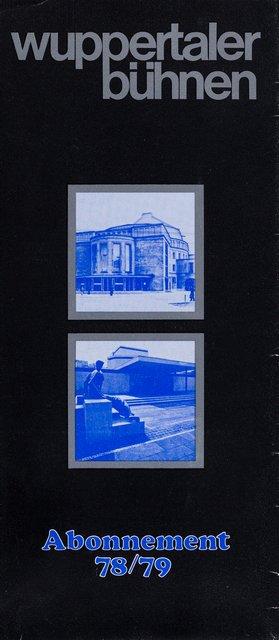 Season programme for “Arien” by Pina Bausch with Tanztheater Wuppertal in in Wuppertal, May 12, 1979