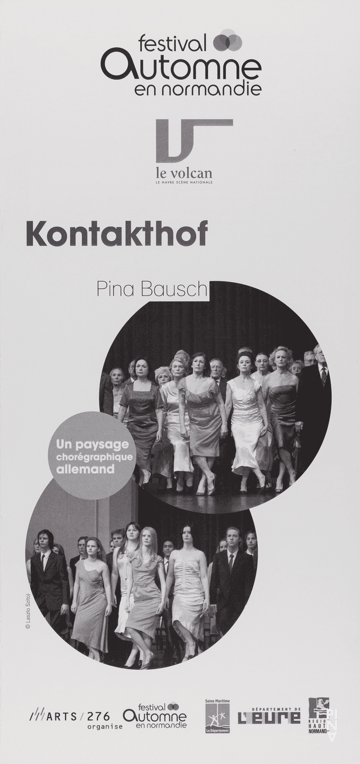 Programme pour « Kontakthof. Avec des dames et messieurs de plus de 65 ans » de Pina Bausch avec Kontakthof-Ensemble Damen und Herren ab ´65 et « Kontakthof. Avec des jeunes de plus de 14 ans » de Pina Bausch avec Kontakthof-Ensemble Teenager ab ´14 au Havre, 22 oct. 2009 – 24 oct. 2009