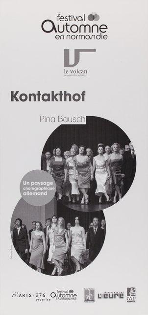 Booklet for “Kontakthof. With Ladies and Gentlemen over 65” by Pina Bausch with Kontakthof-Ensemble Damen und Herren ab ´65 and “Kontakthof. With Teenagers over 14” by Pina Bausch with Kontakthof-Ensemble Teenager ab ´14 in in Le Havre, 10/22/2009 – 10/24/2009