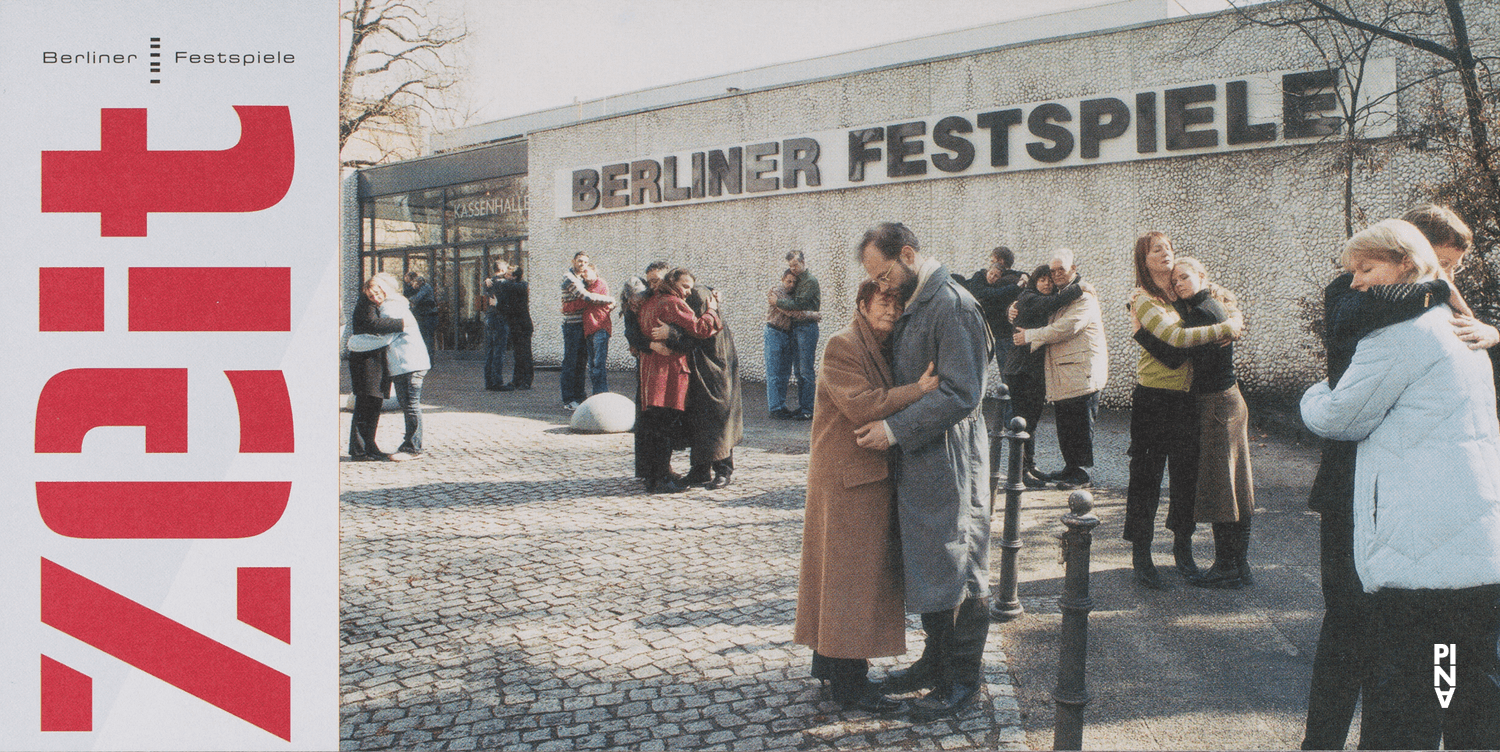 Flyer zu „Rough Cut“ von Pina Bausch mit Tanztheater Wuppertal in Berlin, 24.01.2007–27.01.2007