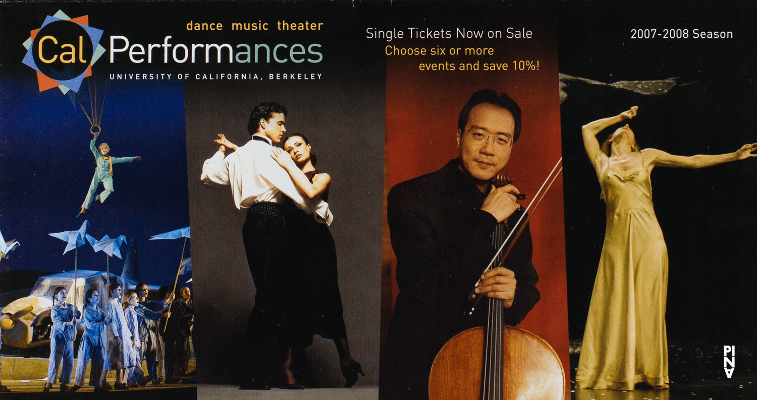 Programme de la saison pour « Ten Chi » de Pina Bausch avec Tanztheater Wuppertal à Berkeley, 16 nov. 2007 – 18 nov. 2007