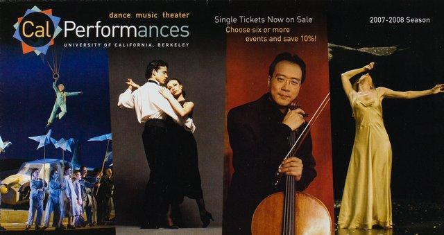 Programme de la saison pour « Ten Chi » de Pina Bausch avec Tanztheater Wuppertal à Berkeley, 16 nov. 2007 – 18 nov. 2007